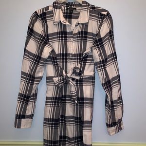 J. Crew factory plaid flannel dress